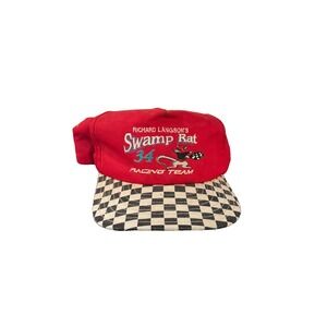 Richard Langson Swamp Rat 34 Racing Team Baseball Cap Mens One Size Red‎ Logo